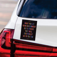 Abolish ICE Magnet, Keep the Immigrants, Deport the Racists, Anti-Trump, Resist Racism Car Magnet, Resist Fascism Vehicle Magnet, 6" x 4.5"