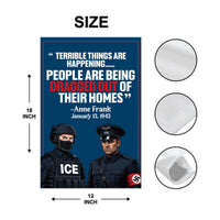 Abolish ICE Garden Flag, Double Sided, Keep the Immigrants, Deport the Racists Flag, Anti-Trump, Resist Racism Flag, Resist Fascism Flag