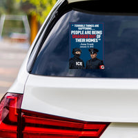Abolish ICE No One Is Illegal Protest Vinyl Sticker, Resist Hate Decal, Anti-Trump Resistance, Resist Fascism Car Bumper Sticker, 6" x 4.5"