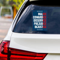 Abolish ICE No One Is Illegal Protest Vinyl Sticker, Resist Hate Decal, Anti-Trump Resistance, Resist Fascism Car Bumper Sticker, 6" x 4.5"