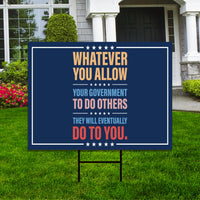 Abolish ICE Yard Sign, Keep the Immigrants, Deport the Racists Lawn Sign, Anti-Trump, Resist Fascism Yard Sign with Metal H-Stake