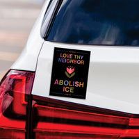 Abolish ICE Magnet, Keep the Immigrants, Deport the Racists, Anti-Trump, Resist Racism Car Magnet, Resist Fascism Vehicle Magnet, 6" x 4.5"