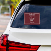 Abolish ICE No One Is Illegal Protest Vinyl Sticker, Resist Hate Decal, Anti-Trump Resistance, Resist Fascism Car Bumper Sticker, 6" x 4.5"