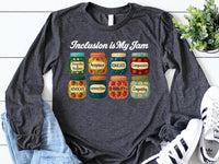 Inclusion Is My Jam Shirt, Neurodiversity Teacher Shirt, Special Education Tee, Autism Awareness Shirt, Teacher Gift, Gift for Educators