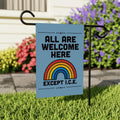 Abolish ICE Garden Flag, Double Sided, Keep the Immigrants, Deport the Racists Flag, Anti-Trump, Resist Racism Flag, Resist Fascism Flag