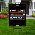 Abolish ICE Yard Sign, Keep the Immigrants, Deport the Racists Lawn Sign, Anti-Trump, Resist Fascism Yard Sign with Metal H-Stake