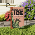 Abolish ICE Garden Flag, Double Sided, Keep the Immigrants, Deport the Racists Flag, Anti-Trump, Resist Racism Flag, Resist Fascism Flag