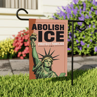 Abolish ICE Garden Flag, Double Sided, Keep the Immigrants, Deport the Racists Flag, Anti-Trump, Resist Racism Flag, Resist Fascism Flag