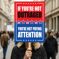 Abolish ICE No One Is Illegal Protest Sign, No Kings In America, Anti-Trump Resistance Political Protest Poster, Resist Fascism Rally Sign