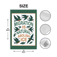 Abolish ICE Garden Flag, Double Sided, Keep the Immigrants, Deport the Racists Flag, Anti-Trump, Resist Racism Flag, Resist Fascism Flag