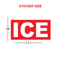 ICE Equals American Gestapo Protest Vinyl Sticker, Stop ICE Decal, Anti-ICE, Anti-Trump Resistance, Resist Fascism Sticker