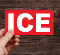 ICE Equals American Gestapo Protest Vinyl Sticker, Stop ICE Decal, Anti-ICE, Anti-Trump Resistance, Resist Fascism Sticker