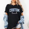 Custom Floral Shirt, Custom College Letters Shirt, Personalized Floral Tee, Custom Toile Floral Crewneck, Custom Name Shirt