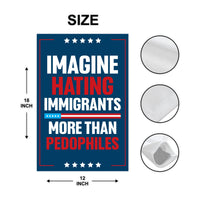 Abolish ICE Garden Flag, Double Sided, Keep the Immigrants, Deport the Racists Flag, Anti-Trump, Resist Racism Flag, Resist Fascism Flag