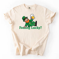 Leprechaun Feeling Lucky Shirt, St Patrick’s Day Shirt, Luck of the Irish Tee, Trendy Retro St Paddy’s Day Shirt, St Patrick Gifts