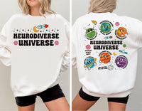 Autism Awareness Shirt, Neurodiverse Universe Shirt, Sped Teacher Tee, Space Neurodiversity Shirt, Special Education Shirt, Front Back