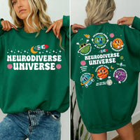 Autism Awareness Shirt, Neurodiverse Universe Shirt, Sped Teacher Tee, Space Neurodiversity Shirt, Special Education Shirt, Front Back