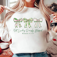 Not Lucky Simply Blessed Shirt, Retro Coquette Patrick Shirt, Preppy Lucky Shamrock Tee, Retro Patrick Shirt, Lucky Charm Shirt
