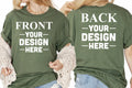 Front and Back Custom Shirt, Inspired Text Shirt, Custom Text Tee, Front and Back Personalized Shirt, Personalized Gifts, Front Back Design