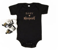 Custom Embroidered Bodysuit, Personalized Name Baby Shirt, Newborn Gift, Pregnancy Announcement Gift