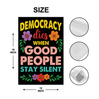 Abolish ICE Garden Flag, Double Sided, Keep the Immigrants, Deport the Racists Flag, Anti-Trump, Resist Racism Flag, Resist Fascism Flag