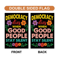 Abolish ICE Garden Flag, Double Sided, Keep the Immigrants, Deport the Racists Flag, Anti-Trump, Resist Racism Flag, Resist Fascism Flag