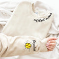 Custom Softball Mom Sweatshirt, Personalized Softball Gift for Mom, Softball Mom Hoodie, Game Day Softball Sweater, Front Sleeve