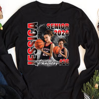 Custom Bootleg Basketball Senior 2026 Shirt, Personalized Player Graduation Shirt, Senior Night Basketball Tee, Class of 2026 Shirt