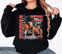 Custom Bootleg Basketball Senior 2026 Shirt, Personalized Player Graduation Shirt, Senior Night Basketball Tee, Class of 2026 Shirt