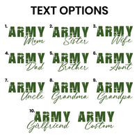 Custom Army Family Shirt, Personalized Military Family Shirt, Matching Army Family Tee, 4th of July Shirt, USA Army Family Shirt, Front Back