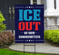 Abolish ICE Yard Sign, Keep the Immigrants, Deport the Racists Lawn Sign, Anti-Trump, Resist Fascism Yard Sign with Metal H-Stake