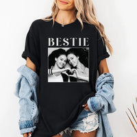 Personalized Bestie Shirt, Custom Photo Best Friend Shirt, Friendship Gift, Birthday Gift for Friend, BFF Shirt, Unisex Best Friend Shirt