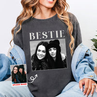 Personalized Bestie Shirt, Custom Photo Best Friend Shirt, Friendship Gift, Birthday Gift for Friend, BFF Shirt, Unisex Best Friend Shirt