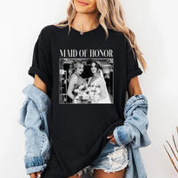 Personalised Maid of Honor Shirt, Custom Photo Bridesmaid Shirt, MOH Bachelorette Party Tee, Team Bride Shirt, Wedding Gifts