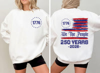 America 250th Anniversary Shirt, Patriotic Military Shirt, Veteran Day Gift Tee, 4th of July Independence Day Shirt, Front Back