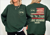 America 250th Anniversary Shirt, Patriotic Military Shirt, Veteran Day Gift Tee, 4th of July Independence Day Shirt, Front Back