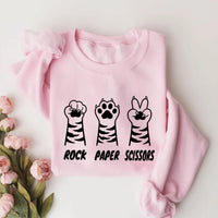 Funny Cat Paw Rock Paper Scissors Shirt, Cat Lover Humor Shirt, Cute Cat Paw Tee, Rock Paper Scissors Cat Shirt, Unisex Cat Shirt