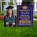 Personalized Graduation 2026 Yard Sign with Photo, Class of 2026 Senior Decor, High School, College Graduation Yard Sign with Metal H-Stake