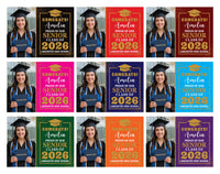 Personalized Graduation 2026 Yard Sign with Photo, Class of 2026 Senior Decor, High School, College Graduation Yard Sign with Metal H-Stake