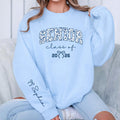Custom Senior 2026 Sweatshirt, Personalized Class of 2026 Shirt, Coquette Senior 2026 Tee, Graduation Gift, Senior Mom Shirt, Front Sleeve