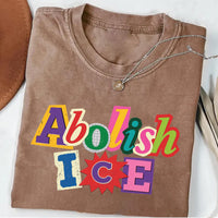 Abolish ICE Shirt, Anti ICE Protest Shirt, No Human Is Illegal Tee, Pro Immigrants Shirt, Liberal Magazine Letters Shirt, Protest Gifts