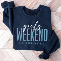 Custom Girls Trip Sweatshirt, Personalized Girls Weekend Shirt, Besties Vacation Tee, Travel Group Shirt, Bachelorette Trip Shirt