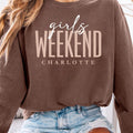 Custom Girls Trip Sweatshirt, Personalized Girls Weekend Shirt, Besties Vacation Tee, Travel Group Shirt, Bachelorette Trip Shirt