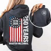 America 250th Anniversary Shirt, 1776 2026 USA Shirt, 250 Years of America Tee, Patriotic American Flag Shirt, Memorial Day Gift, Front Back