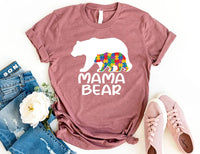 Autism Mama Bear Sweatshirt, Autism Awareness Shirt, Autism Mom Tee, Special Ed Mom Shirt, Autism Mother Shirt, Autism Gifts, Gifts for Moms