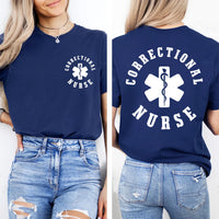 Correctional Nurse Hoodie, Custom Nurse Shirt, Nurse Graduation Gift, Healthcare Nurse Shirt, Medical Nurse Shirt, Nurse Gifts, Front Back