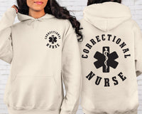 Correctional Nurse Shirt, Custom Nurse Shirt, Nurse Graduation Gift Tee, Healthcare Nurse Shirt, Medical Nurse Shirt, Nurse Gift, Front Back