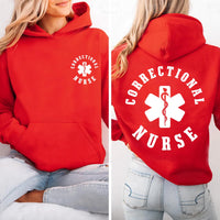 Correctional Nurse Hoodie, Custom Nurse Shirt, Nurse Graduation Gift, Healthcare Nurse Shirt, Medical Nurse Shirt, Nurse Gifts, Front Back