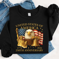 250 Years American 1776 2026 Shirt, 250th USA Patriotic Shirt, 4th of July Tee, America 250 Celebration Shirt, USA Shirt, Patriotic Gifts