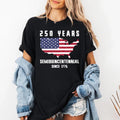 Retro USA 250 Shirt, Independence Day Shirt, Celebrate 250th Anniversary Tee, USA Flag Shirt, 4th of July Shirt, Gifts for Americans